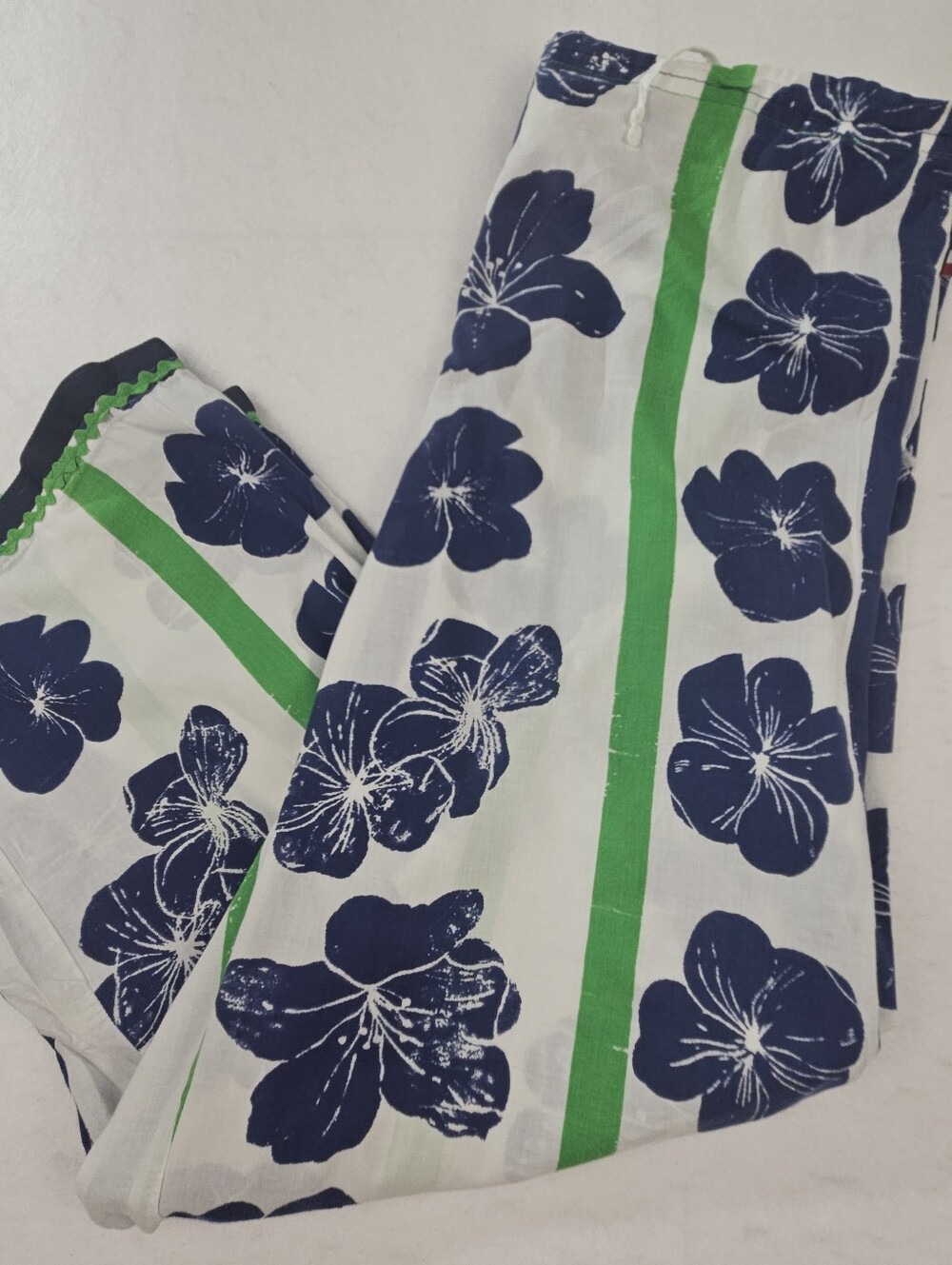 Vintage Tommy Hilfiger Y2K Women's Floral Hibiscus 100% Cotton Pajama Pants Sz S